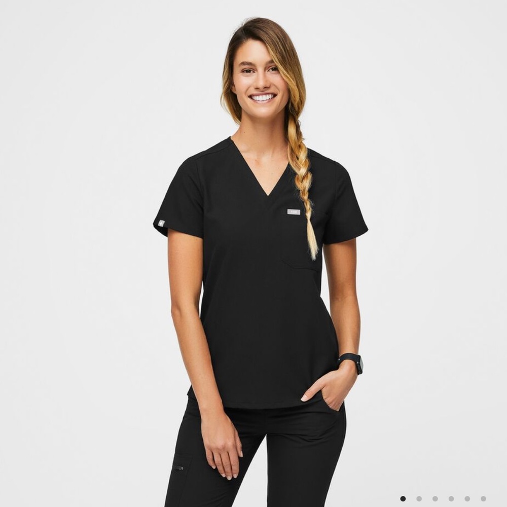 SET Women's Black Zamora jogger Scrub Pants Black-Women Black CatarinaScrub Top